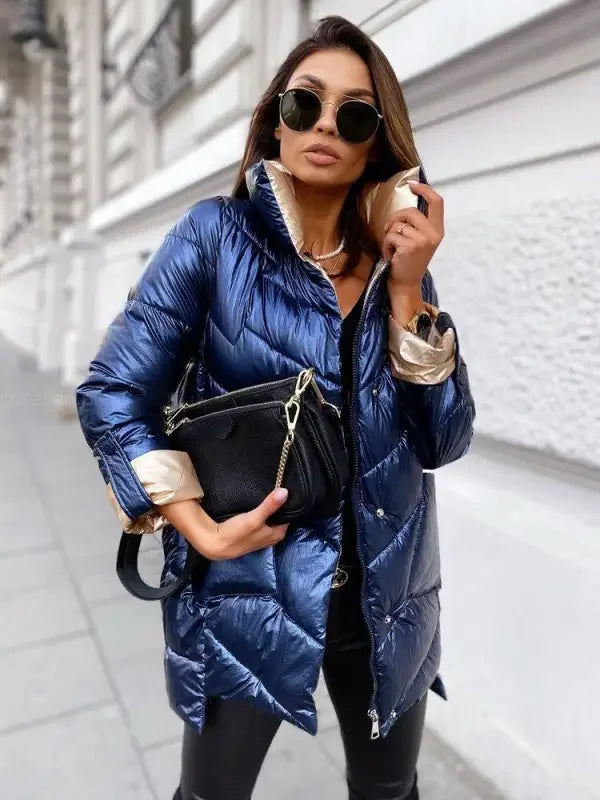 Glossy Warm Coats | Fashionsarah.com