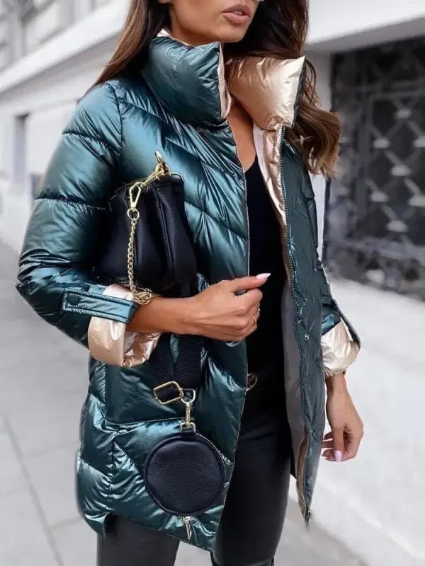 Glossy Warm Coats | Fashionsarah.com