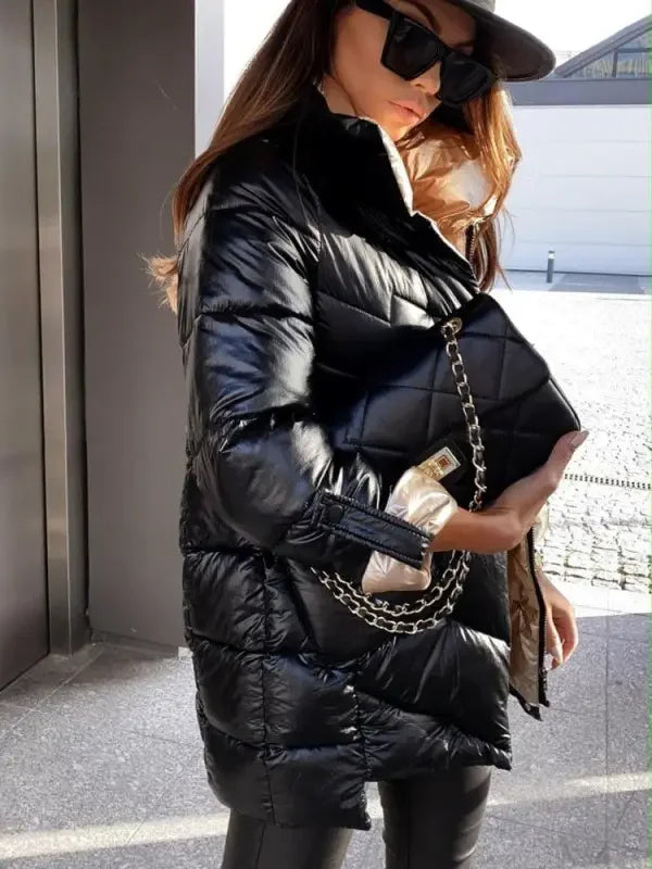 Glossy Warm Coats | Fashionsarah.com