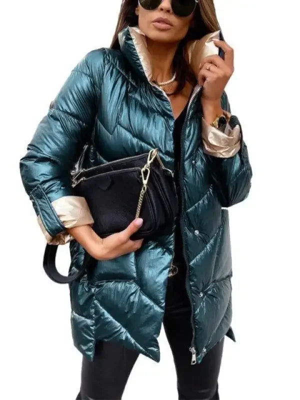 Glossy Warm Coats | Fashionsarah.com