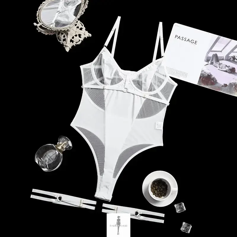 Fashionsarah.com Fashionsarah.com Backless Bodysuit with Sensual Tights