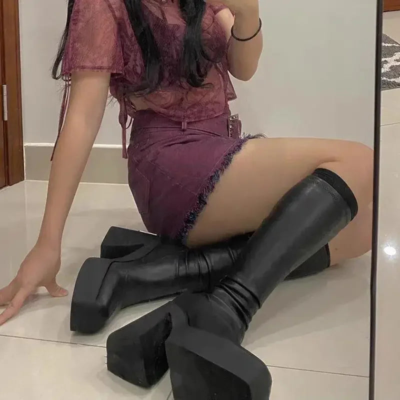 Chunky Platform Winter Boots | Fashionsarah.com