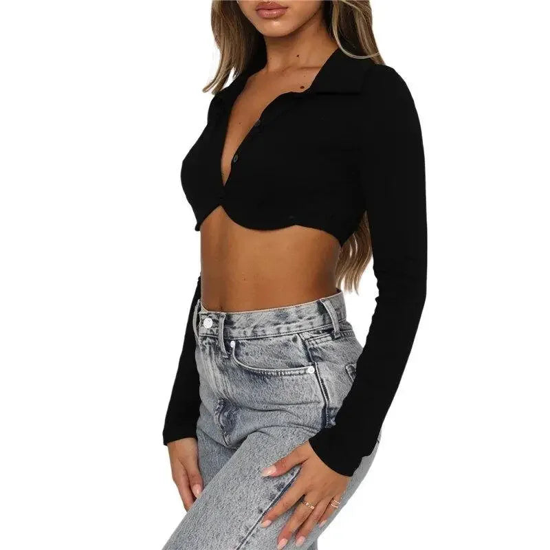Women Slim T-Shirt Crop Tops | Fashionsarah.com