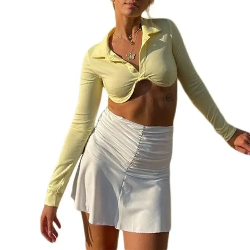 Women Slim T-Shirt Crop Tops | Fashionsarah.com