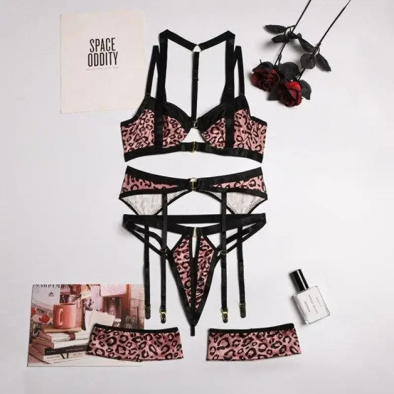 4 Pieces Leopard Set | Fashionsarah.com