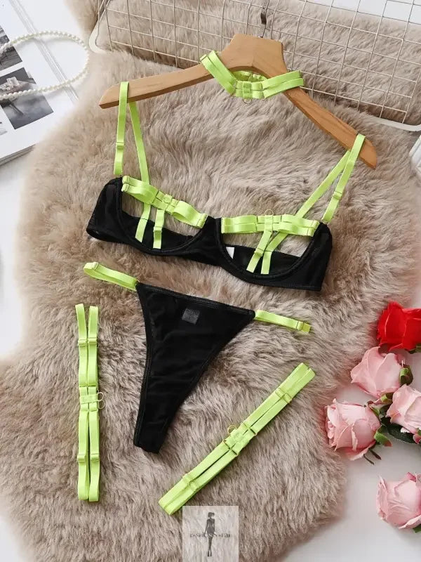 Fashionsarah.com Fashionsarah.com Hot Crafted Underwear 4-pieces Set