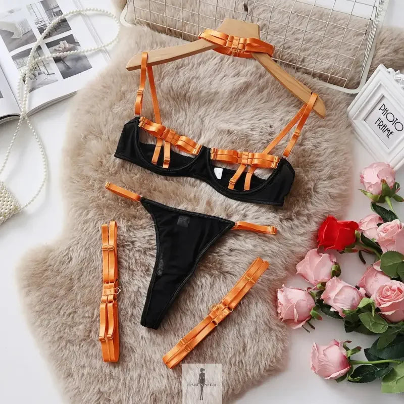 Fashionsarah.com Fashionsarah.com Hot Crafted Underwear 4-pieces Set