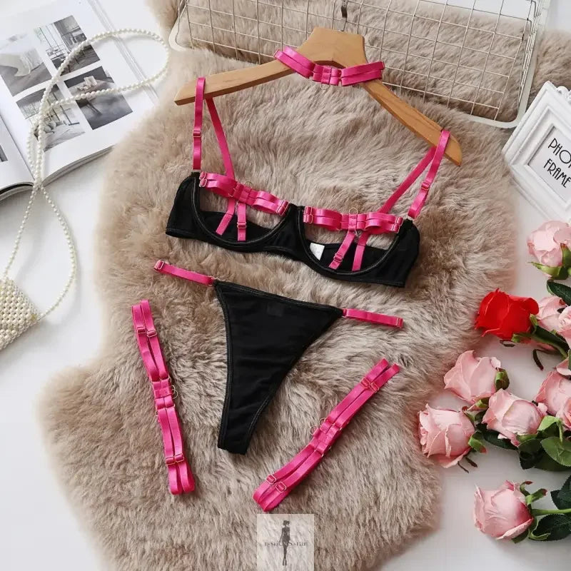 Fashionsarah.com Fashionsarah.com Hot Crafted Underwear 4-pieces Set