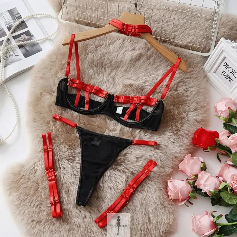 Fashionsarah.com Fashionsarah.com Hot Crafted Underwear 4-pieces Set