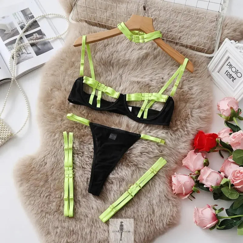 Fashionsarah.com Fashionsarah.com Hot Crafted Underwear 4-pieces Set