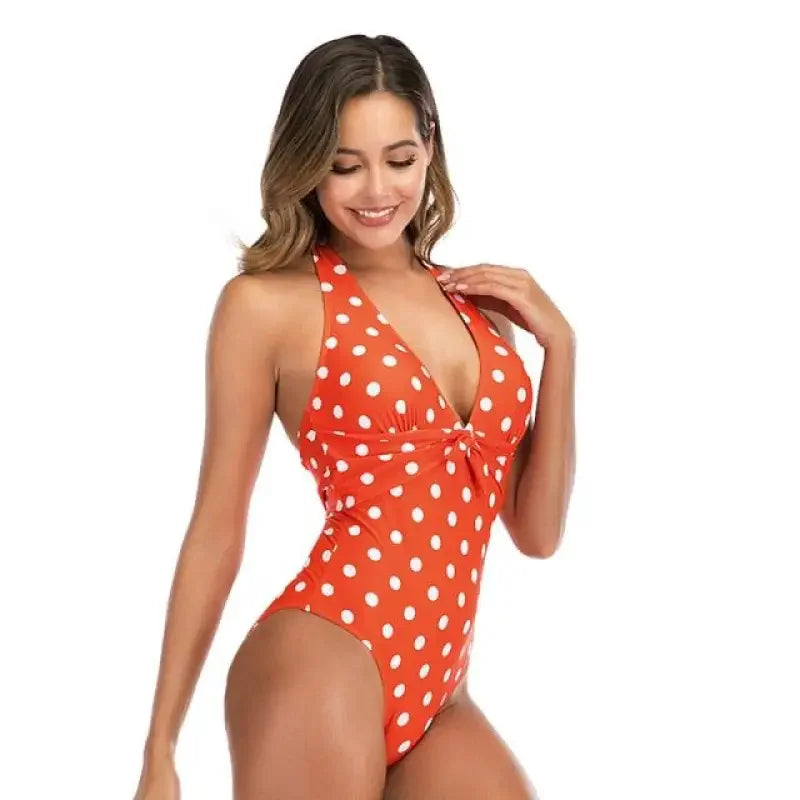 One Piece Dot Monokini | Fashionsarah.com