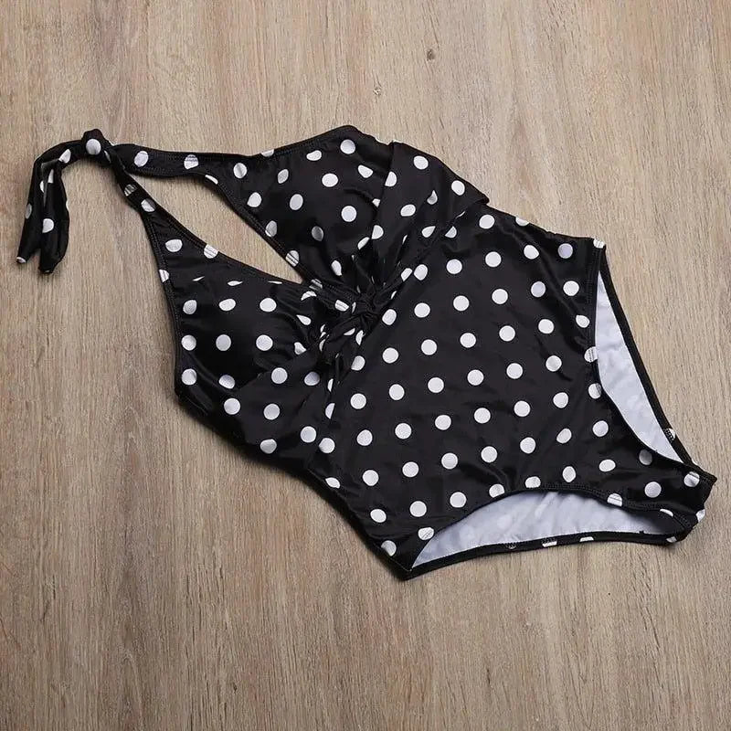 One Piece Dot Monokini | Fashionsarah.com