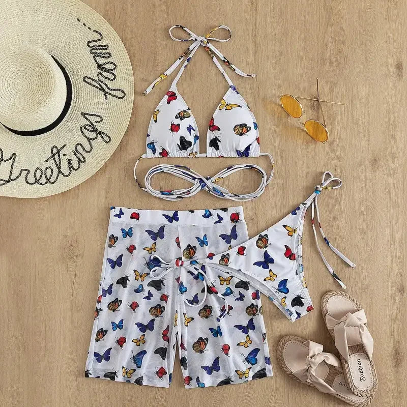 Butterfly Bikini with Shorts | Fashionsarah.com