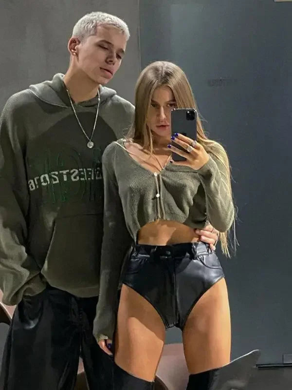 Leather Zip Pocket Short | Fashionsarah.com