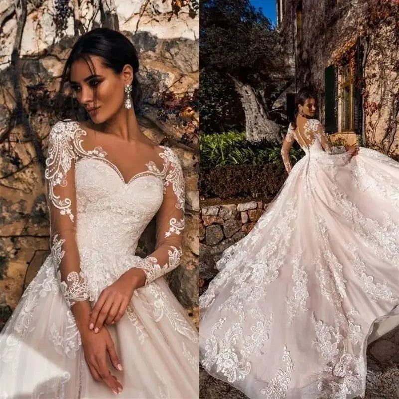 Fashionsarah.com Lace Sweetheart Illusion Wedding Dress