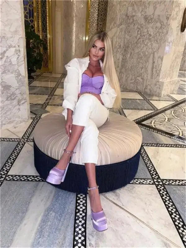 Women Satin Strapless Corset Tops | Fashionsarah.com