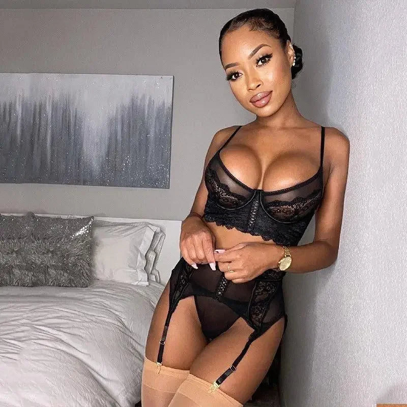 3-Piece Lace Bra Set | Fashionsarah.com