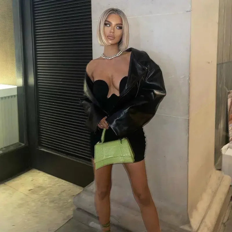 Fashionsarah.com Strapless Ruched Georgette Dress