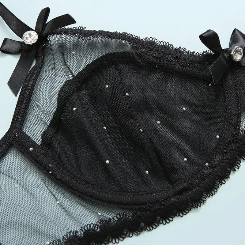 Lace Intimate Set with Choker and Garter | Fashionsarah.com