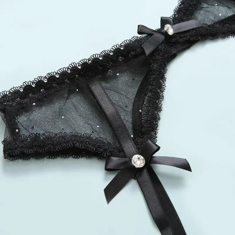 Fashionsarah.com Lace Intimate Set with Choker and Garter