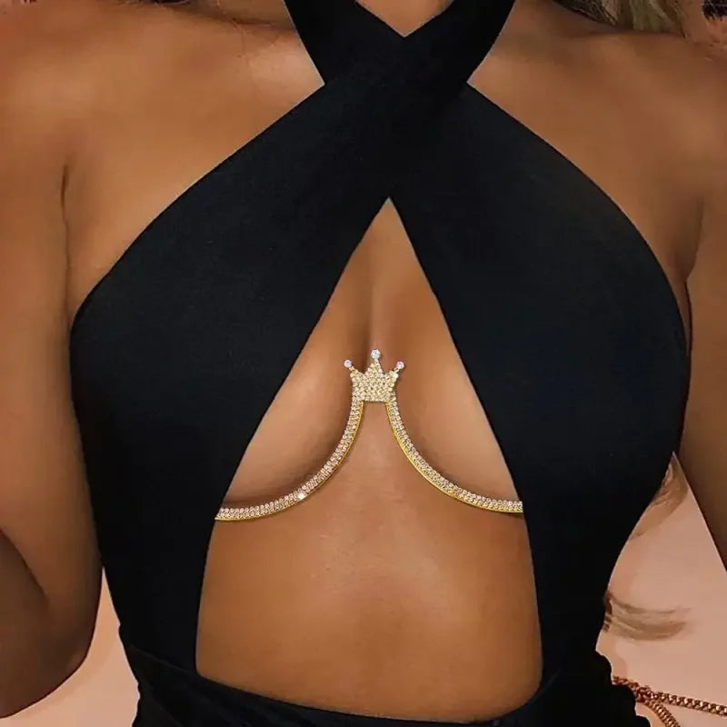 Fashionsarah.com Rave Queen Crown Crystal Chest