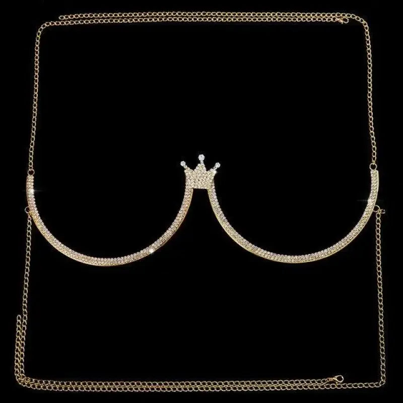 Rave Queen Crown Crystal Chest | Fashionsarah.com