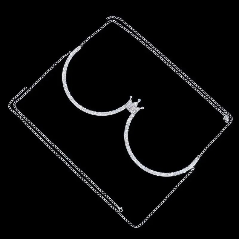 Rave Queen Crown Crystal Chest | Fashionsarah.com