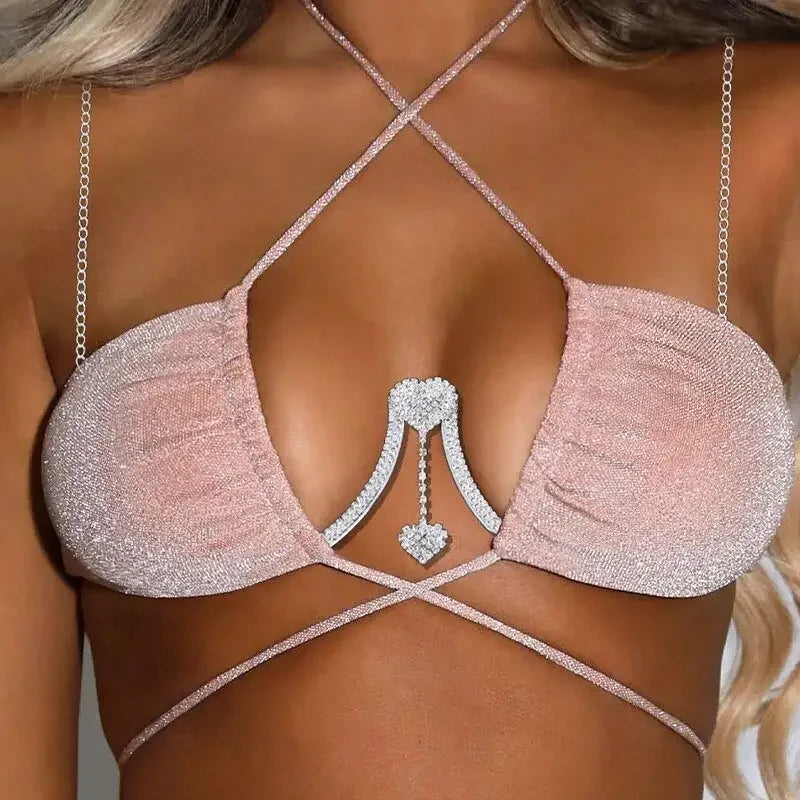 Double Pendant Heart Bras | Fashionsarah.com