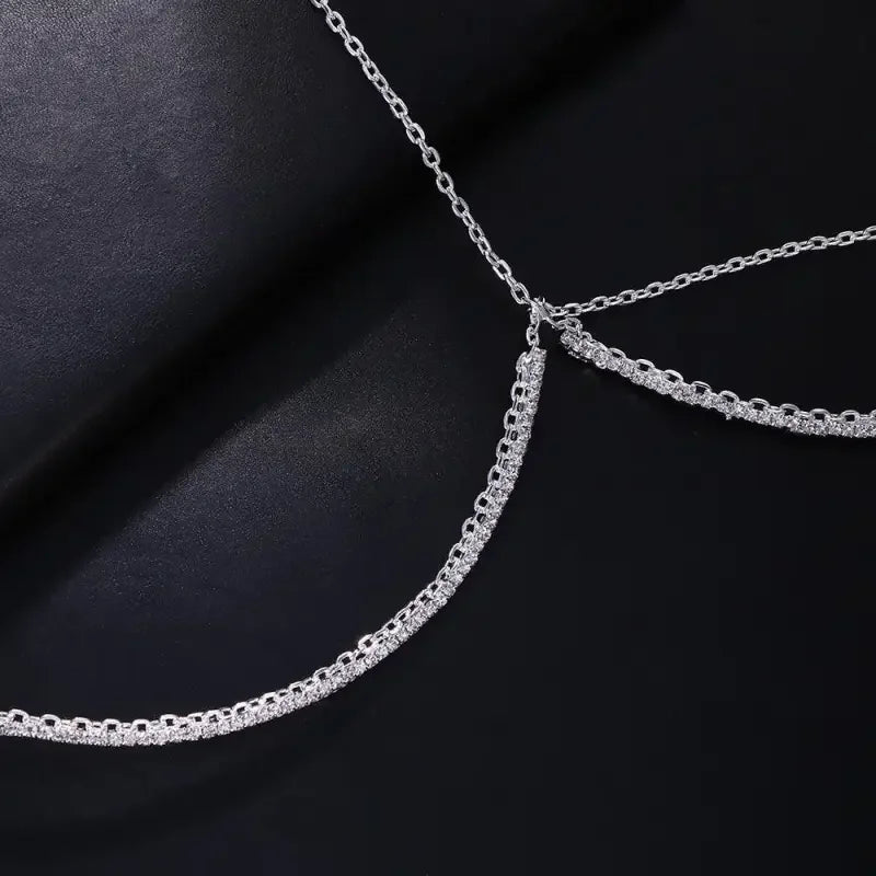 Rhinestone Body Chain Necklace | Fashionsarah.com