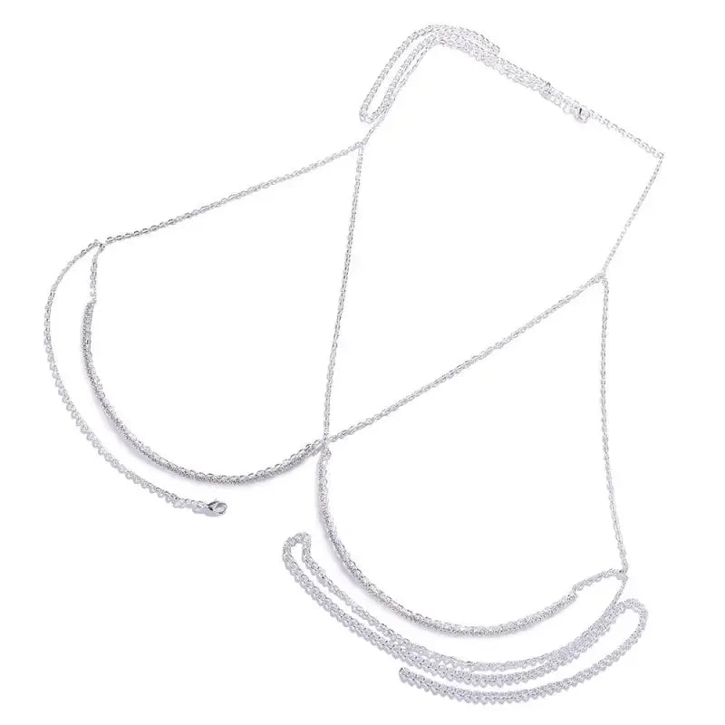 Rhinestone Body Chain Necklace | Fashionsarah.com