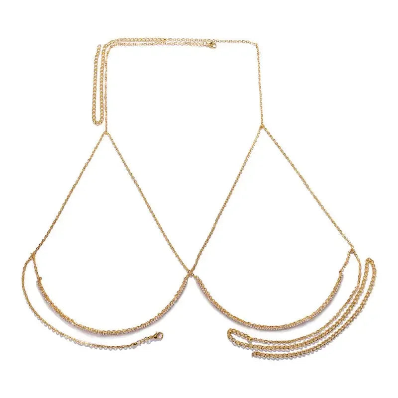 Rhinestone Body Chain Necklace | Fashionsarah.com