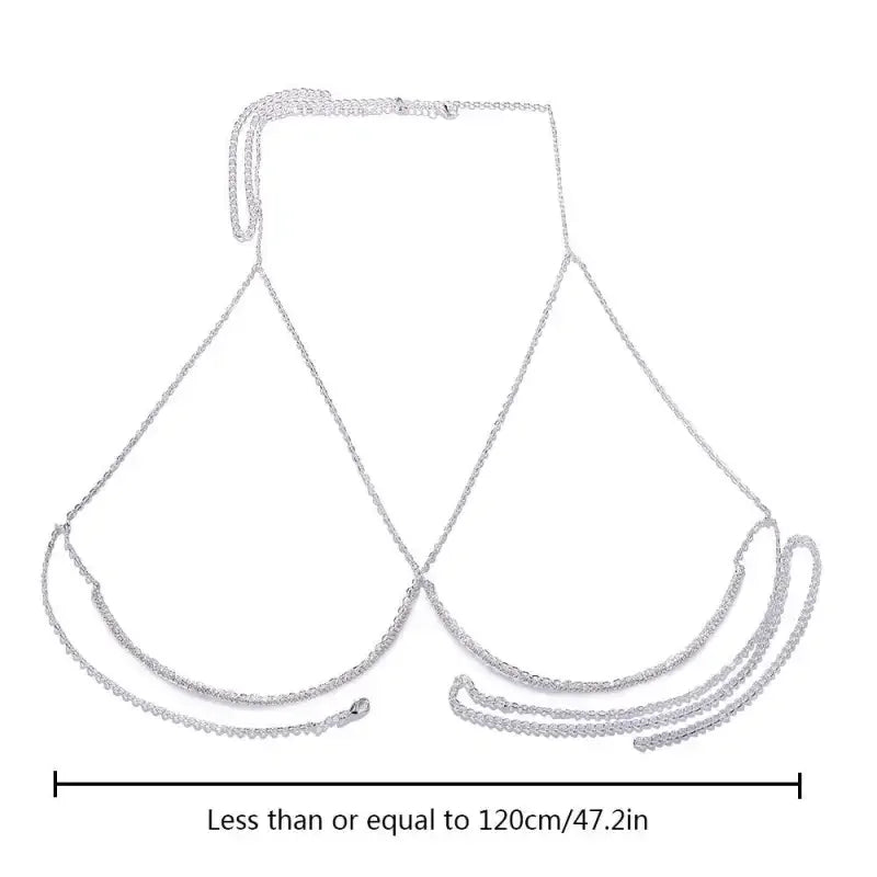 Rhinestone Body Chain Necklace | Fashionsarah.com