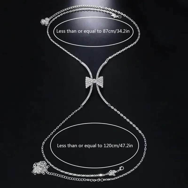 Rhinestone Geometric Chest Bra | Fashionsarah.com