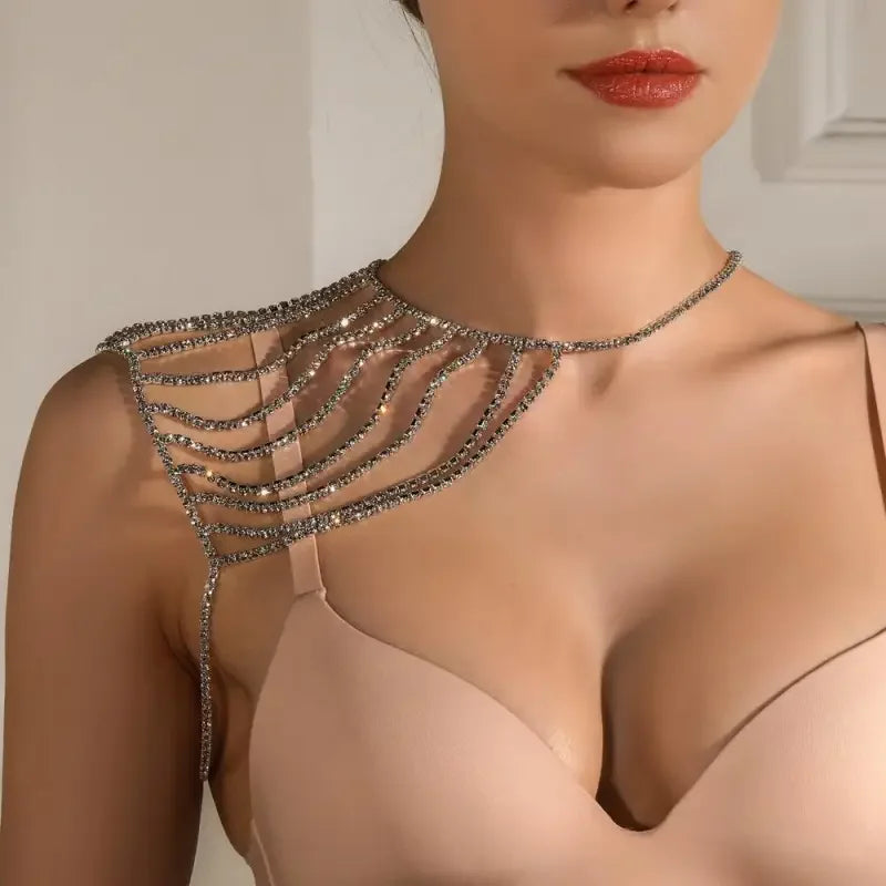 Crystal Multi-Layered Shoulder Chain | Fashionsarah.com