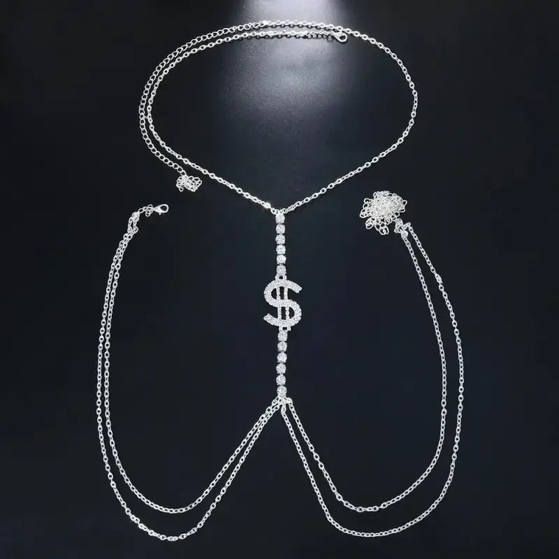 Dollar Rhinestones Bra Chain | Fashionsarah.com