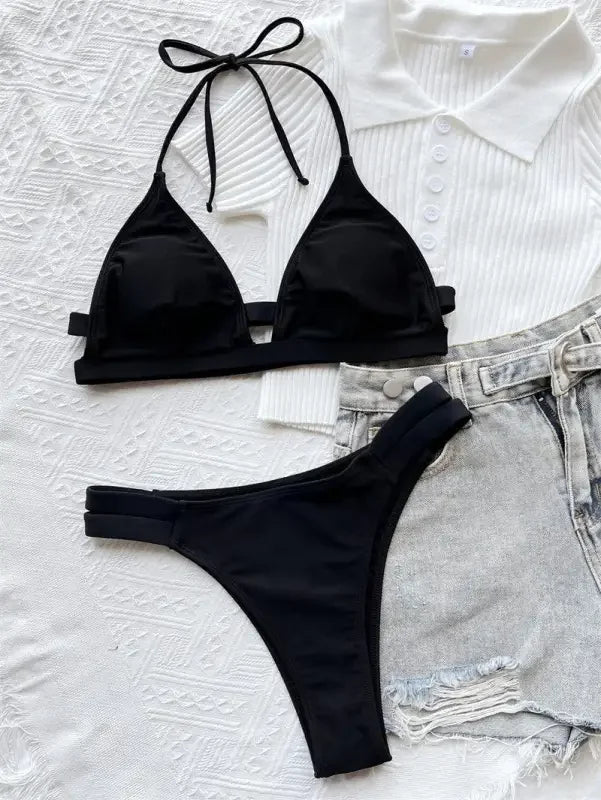 Stylish Bikini Top With Triangle | Fashionsarah.com