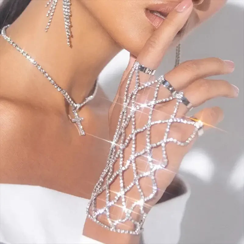 Finger Mesh Bracelet Jewelry | Fashionsarah.com