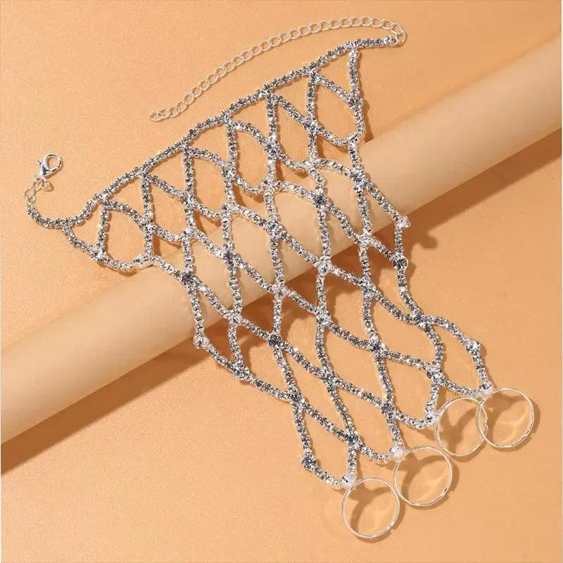 Finger Mesh Bracelet Jewelry | Fashionsarah.com