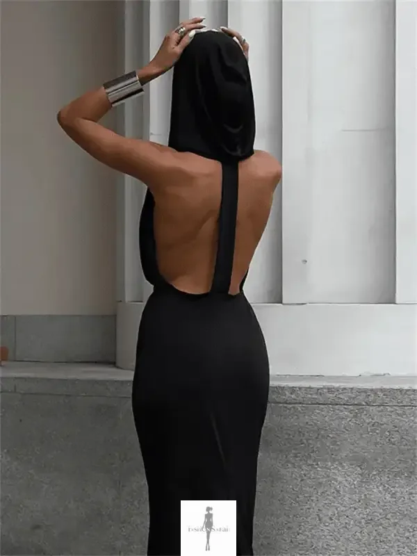Fashionsarah.com Fashionsarah.com Hooded Backless Summer Dress