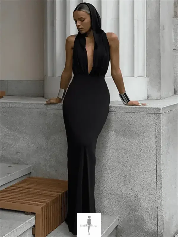 Fashionsarah.com Fashionsarah.com Hooded Backless Summer Dress