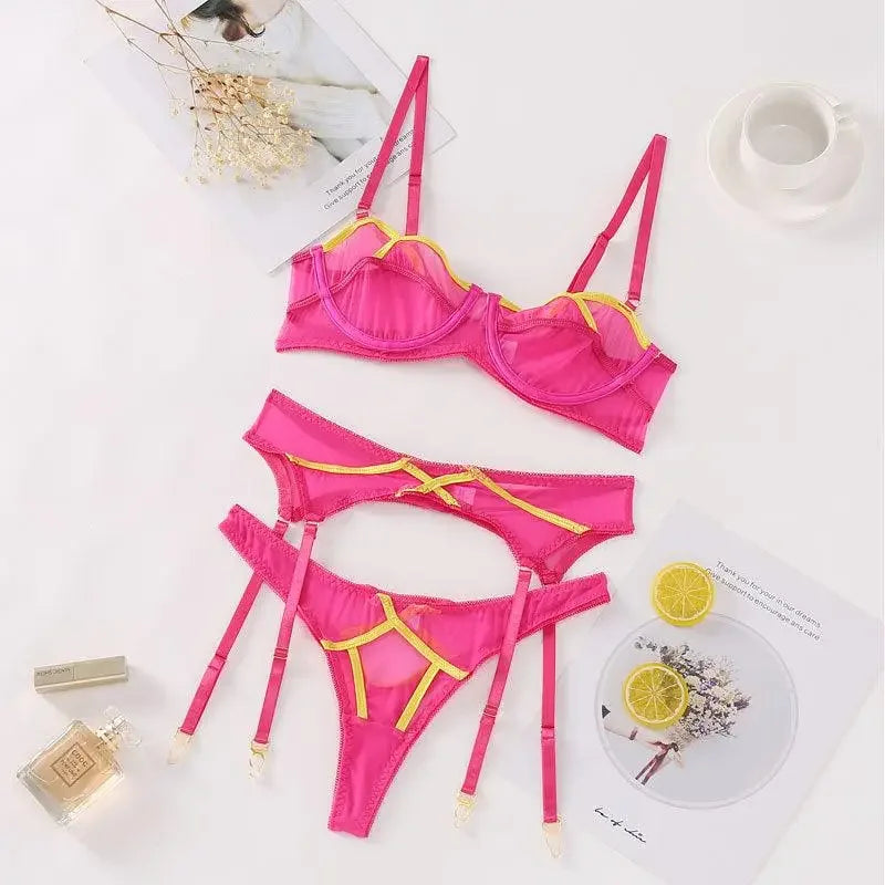 Seamless Pink 3 Piece Set | Fashionsarah.com