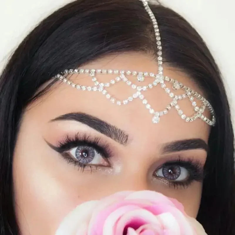 Bohemian Crystal Hair Chain | Fashionsarah.com