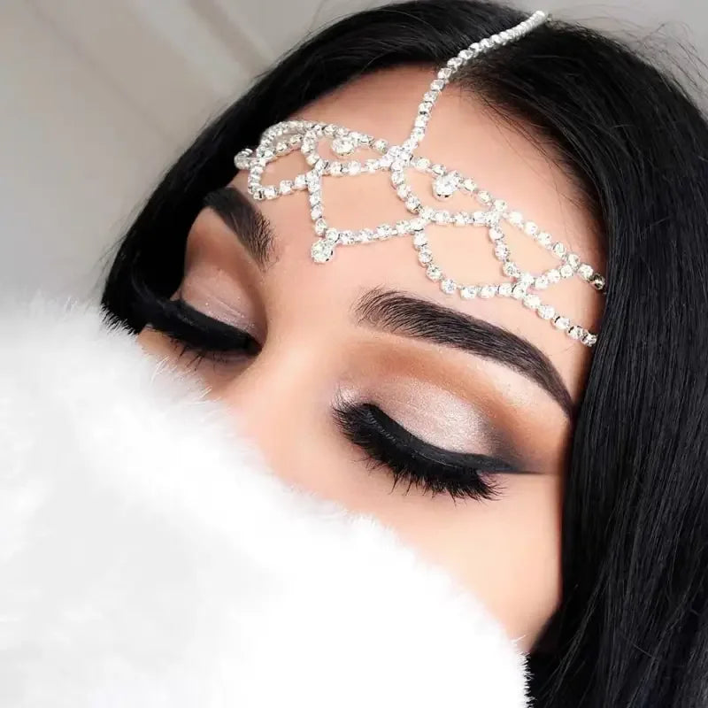 Bohemian Crystal Hair Chain | Fashionsarah.com