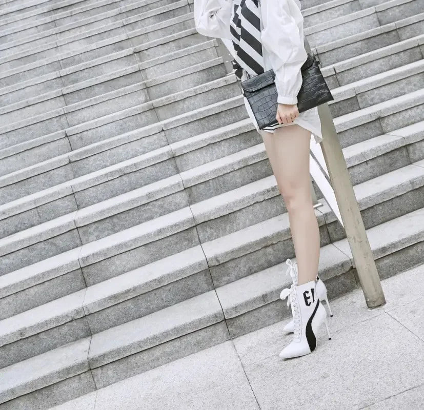 Fashionsarah.com Spring Ankle Cross Tied Boots