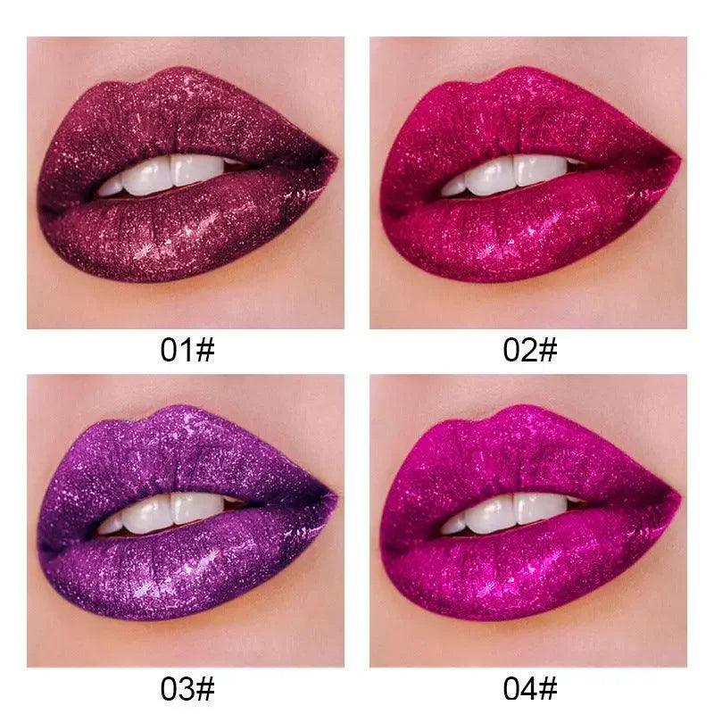 4pcs/set Diamond Waterproof Lip Gloss | Fashionsarah.com