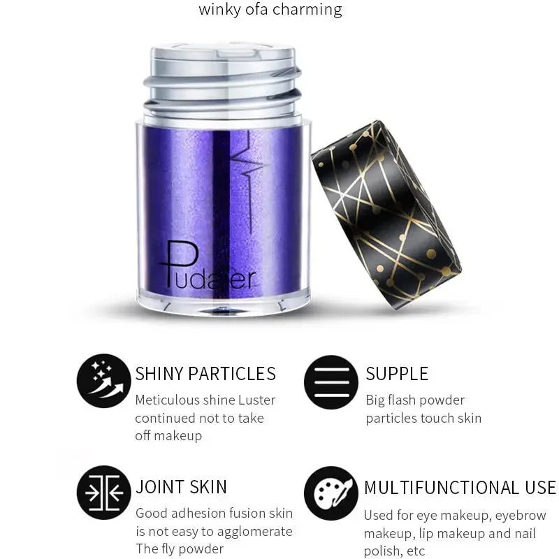 Purple glitter makeup powder from Nail Bloom Charm, Diamond Eyeshadow collection
