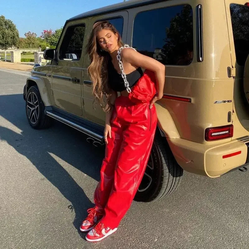 Women Leather Trousers | Fashionsarah.com