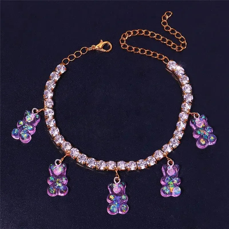 Teddy Bear Anklet Bracelets | Fashionsarah.com