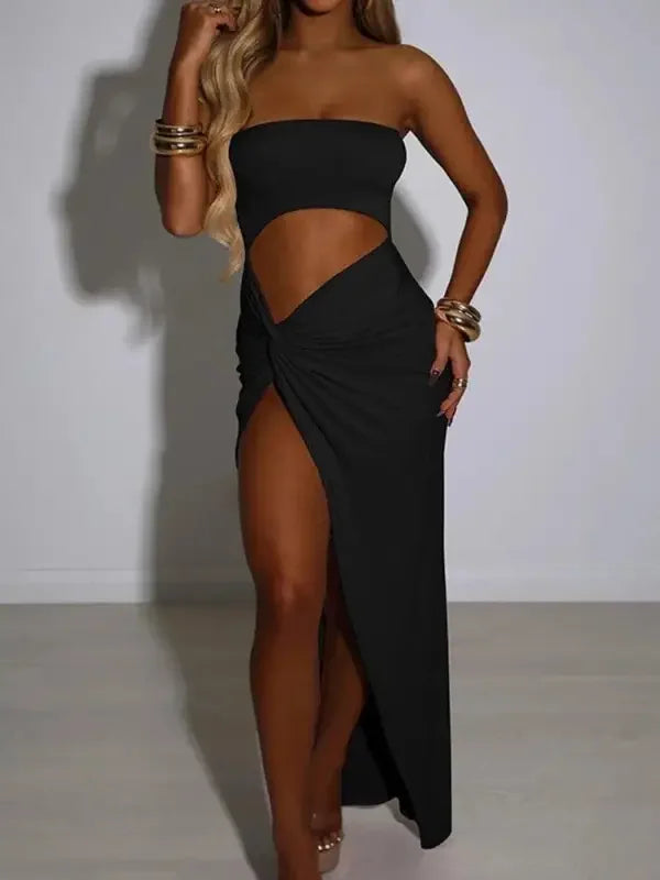 Strapless Shiny Summer Dress | Fashionsarah.com