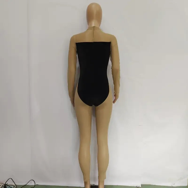 Nude Mesh Bodysuit | Fashionsarah.com